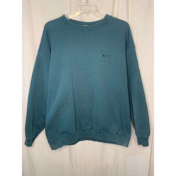 1990s Nike Moss Green Grunge Streetwear Pullover Travis Scott Sweatshirt 3XL - Picture 1 of 4